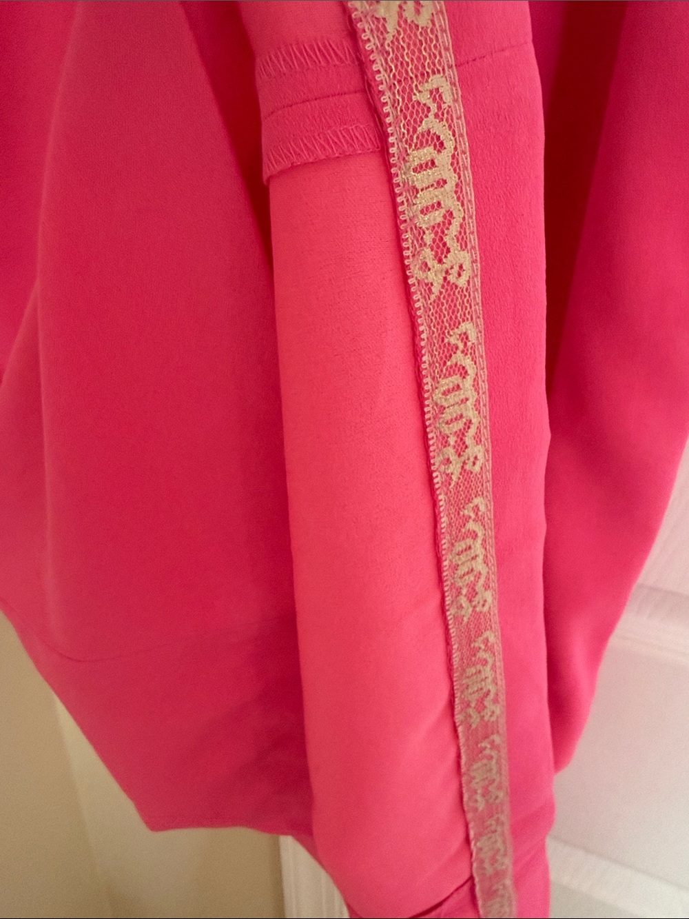 💕NWOT Lilly Pulitzer Kailee Hot Pink Ruffle-Trim Shift Dress - Picture 8 of 10